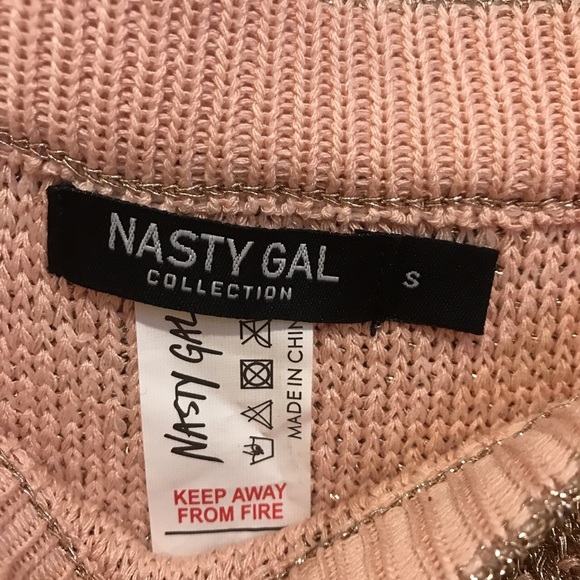 Nastygal Metallic RAVE bottoms HOT PANTS - Picture 3 of 4